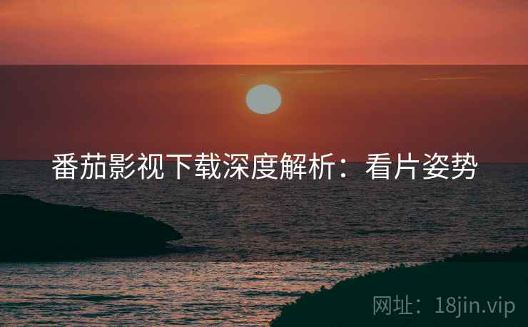 番茄影视下载深度解析：看片姿势